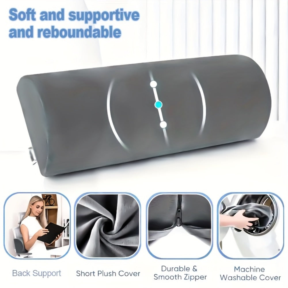 Memory Foam Lumbar Support Pillow Slow Rebound Half-Roll Multifunctional Leg Neck Back Support for Sleep Rest Recliner Elderly Bed Sofa Chair - product image 12