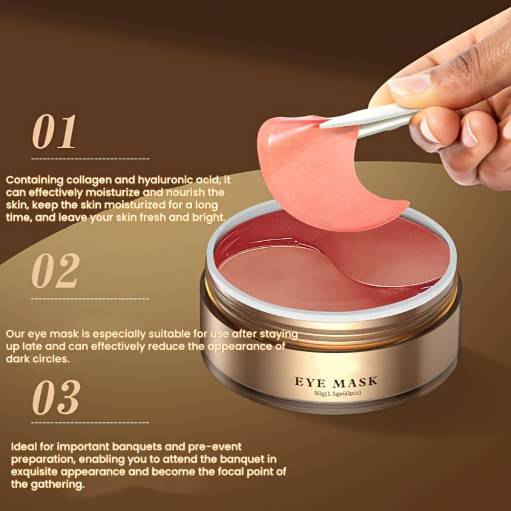 Caffeine Under Eye Patches 60pcs Depuffing Dark Circle Reducer with Hyaluronic Acid Collagen Glycerin Deep Hydrating Moisturizing Eye Mask Hypoallergenic All Skin Types Men Women G - product image 11