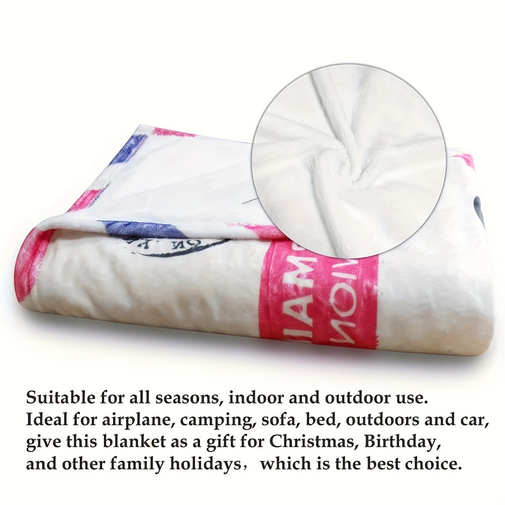 Love Message Flannel Blanket for Mom – 250-300gsm Soft Reversible All-Season Throw, Perfect Gift for Mother's Day & Birthday - product image 5