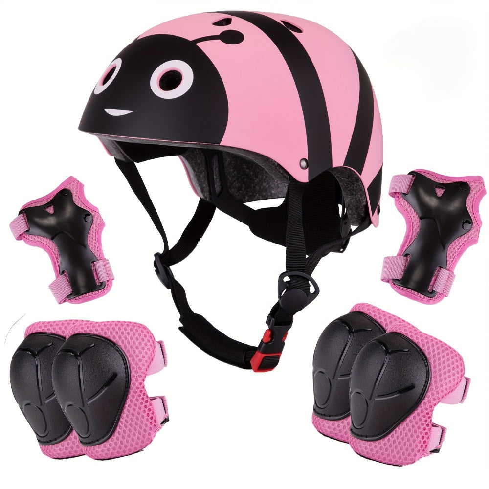 Kids Bike Helmet with Knee and Elbow Pads – Best Safety Gift for Boys and Girls – Adjustable Protective Gear Set for Ages 5-14, Featherlight 350g with - product image 5