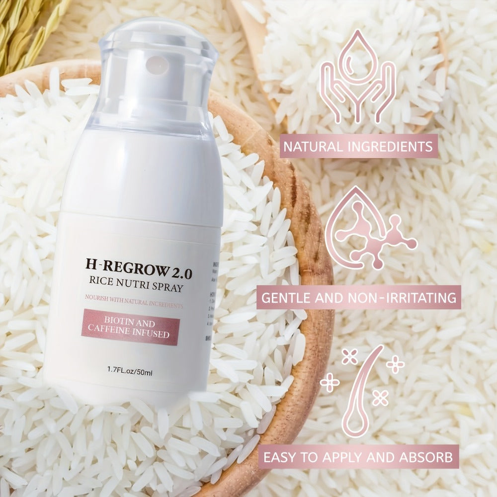 Rice Scalp Spray 4pcs Set — Hydrolyzed Rice Protein & Ginger Root Extract Hair Mist for Scalp Moisturizing, Strengthening & Softening | Lightweight Leave-In | 1.69oz Each - product image 4