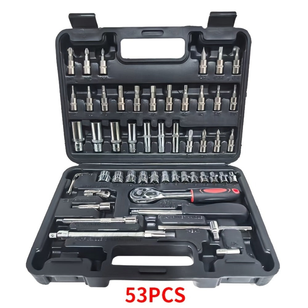Impact Socket Set 53/54/194/518PCS – 3/8" Drive CR-V Steel | Metric 8-22mm & Imperial 5/16"-3/4" | Complete Socket Kit for Car Repair, DIY & Mechanics | Best Gift for Men - product image 15