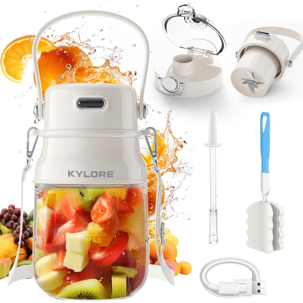 Personal Blender USB-C Rechargeable 27oz - 10-Blade Portable Smoothie Blender with Shoulder Strap, 70W Dual Battery, Safety Lock, Dishwasher Safe, for Shakes, Protein Drinks, Gym & - product image 4
