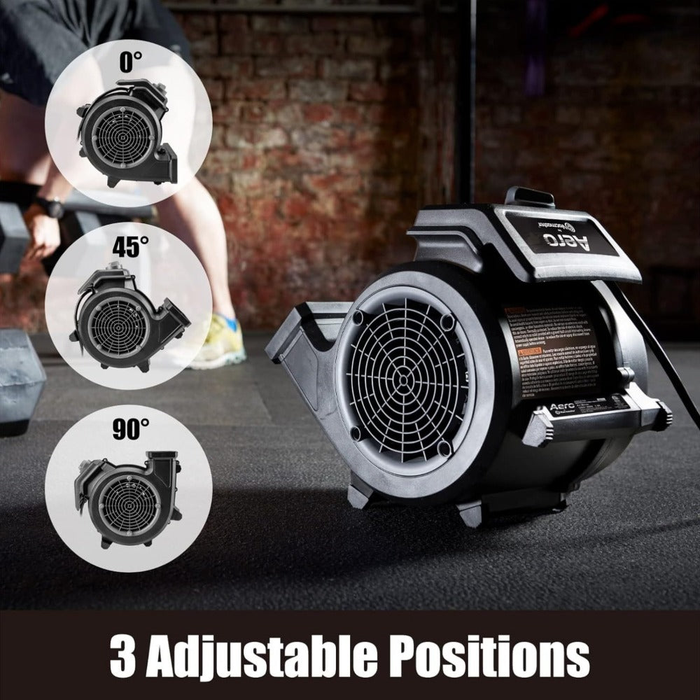 Air Mover Floor Dryer 550 CFM Portable Carpet Blower Fan for Water Damage Restoration Drying Cooling Floors Carpets Walls Remote Control and Manual Options - product image 10