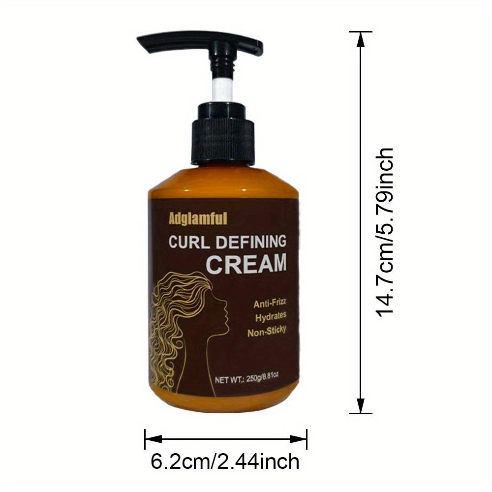 24-Hour Hold Curl Defining Cream for Wavy Curly & Coily Hair — No-Rinse Leave-In Frizz Control Styler, Lightweight Non-Greasy 3-Minute Quick Curl Definition for Women & Men All Cur - product image 5
