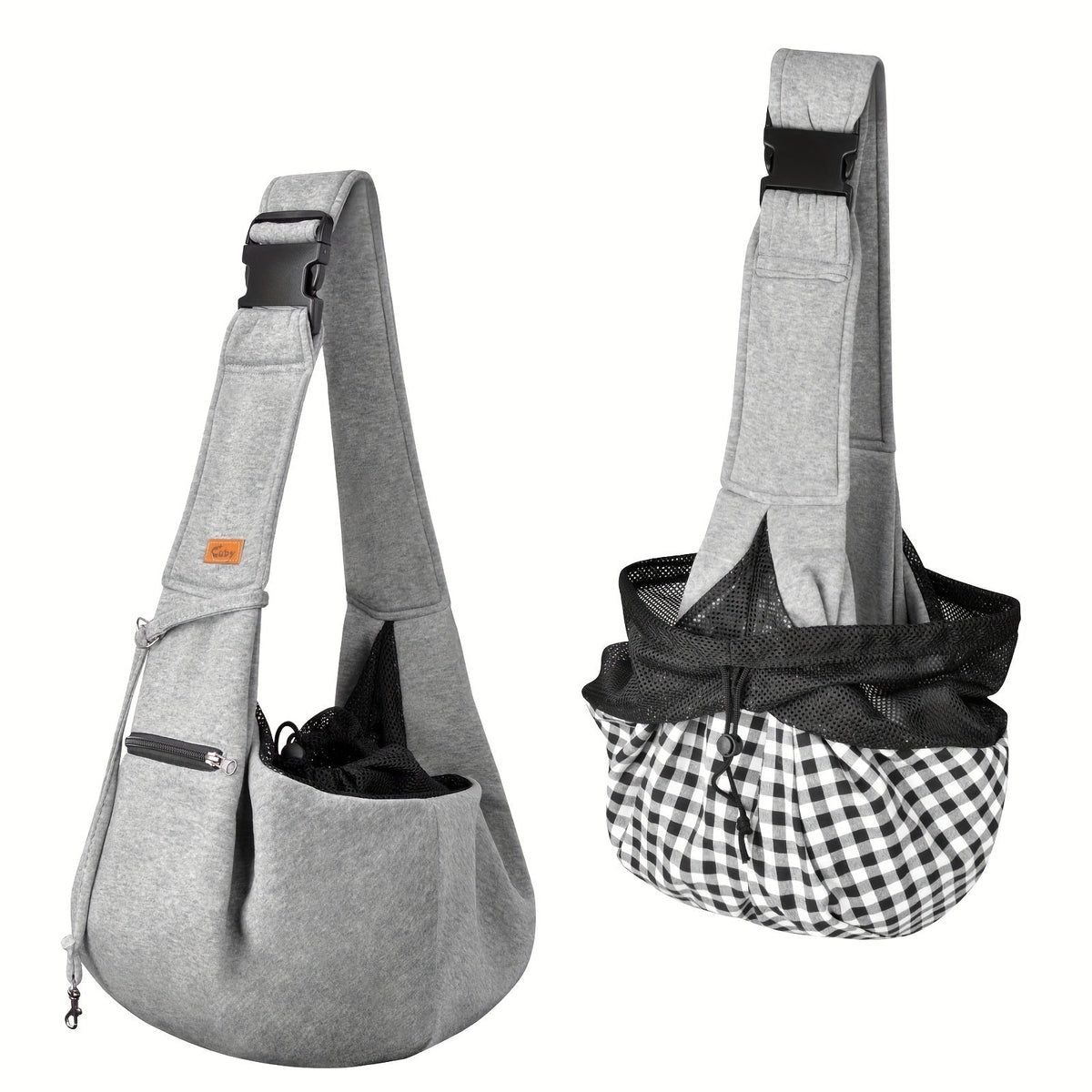 Adjustable Pet Sling Shoulder Carrier Bag – Hands-Free Dog Cat Puppy Carry Bag, Soft Breathable Travel Sling for Small Pets, Secure & Comfortable One-Shoulder Tote for Daily Use & Outdoor Travel, 3 Colors