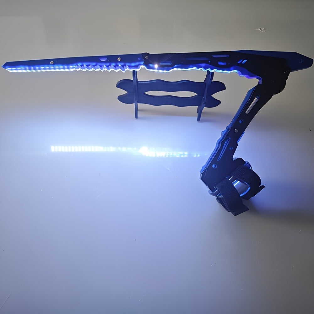 Luminous Blade for Halloween Costume Cosplay Sci-Fi Role Play Party, Rechargeable Red & Blue Single or 2pcs Set for Men & Women – LED Mantis Knife Cyberpunk - product image 10