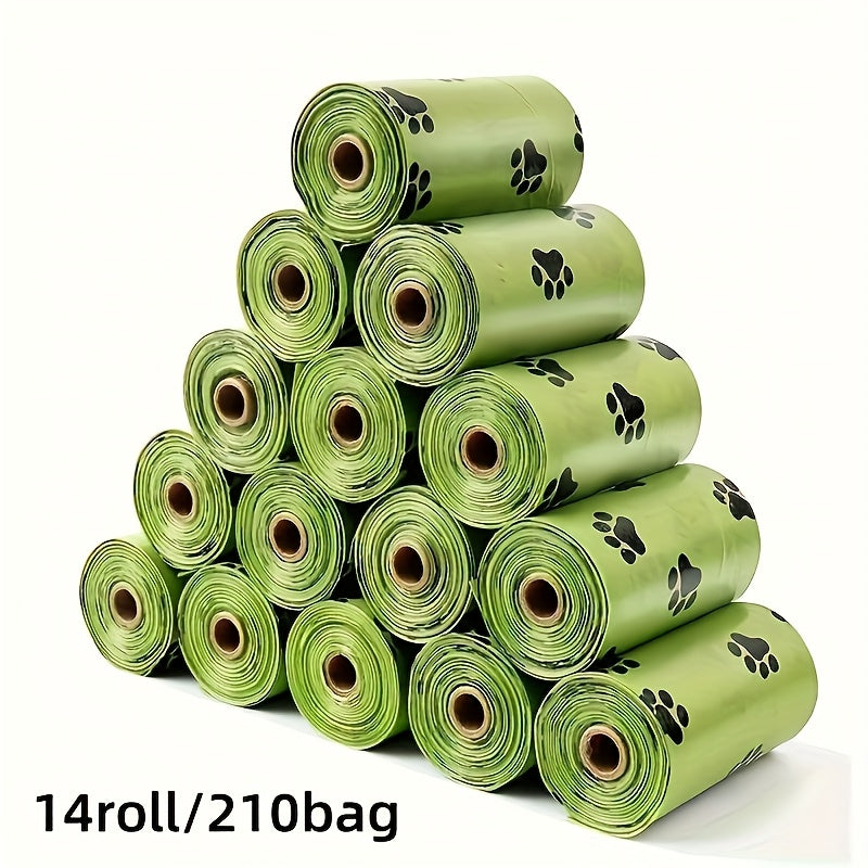 14 or 28 Rolls Pet Waste Bags for Dogs & Cats Odor Control Trash Can Liners Essential Pet Cleaning Supplies – Dog Poop Bags Scented Leak-Proof 210 or 420 Count - product image 3