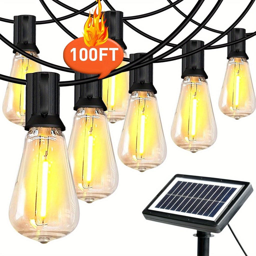 100ft/50ft Waterproof LED String Lights with Shatterproof ST38, Dimmable Outdoor Lights Suitable for Yard, Pool, Camping, Wedding & Garden Decor, 4 Mode - product image 2