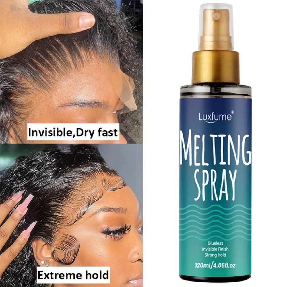 Glueless Lace Melting Spray for Wigs Maximum Hold Quick Dry No Residue – Invisible Wig Bonding Spray | Natural Hairline Finish | Daily Wear Women Wig Starter Kit - product image