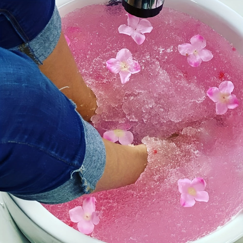 Foot Soak for Dry Cracked Feet Jelly Spa Bubble Bath Salt — Moisturizing Exfoliating Foot Care Treatment, Honey Lavender Lemon & Rose Scents, Relaxing At-Home Pedicure Spa Gift for - product image 2