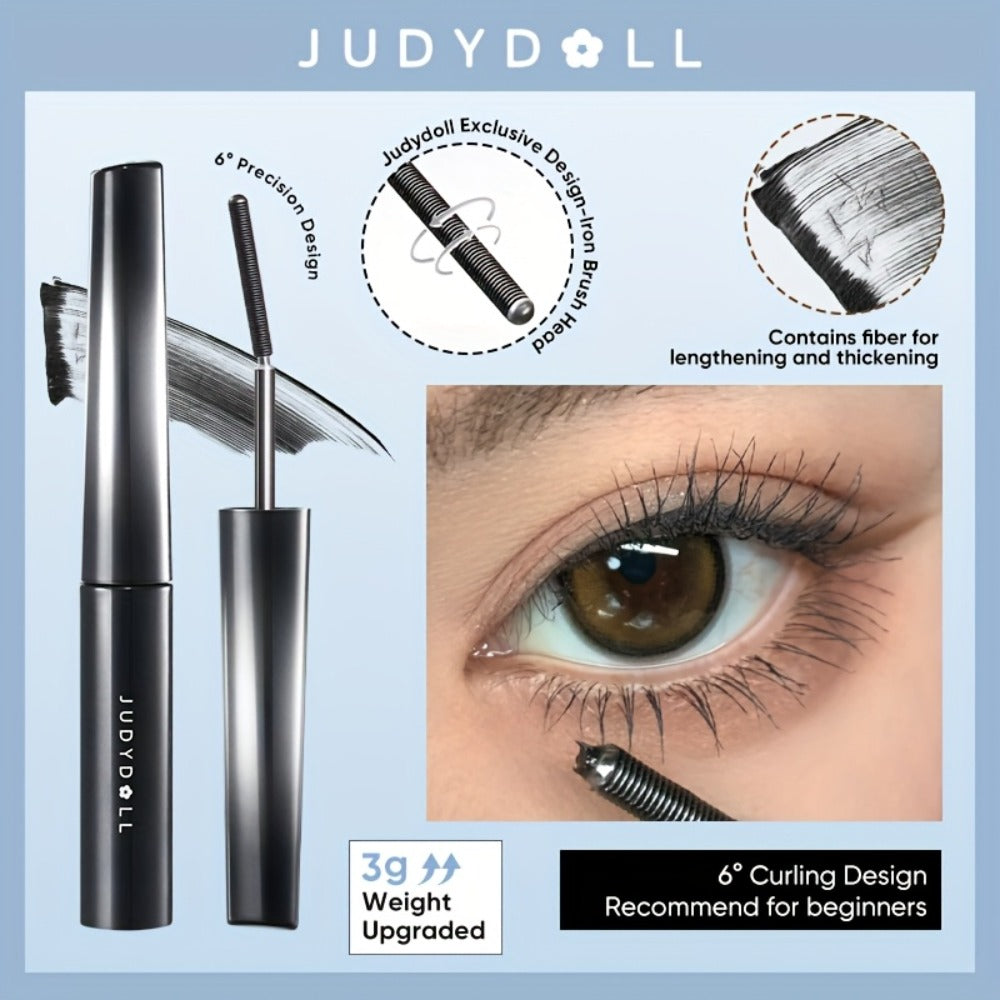 3D Curling Mascara Waterproof Volumizing Lengthening Smudge-Proof Nourishing Eyelash Wand Long-Lasting Black Brown Korean Makeup Style for All Eye Types Women - product image