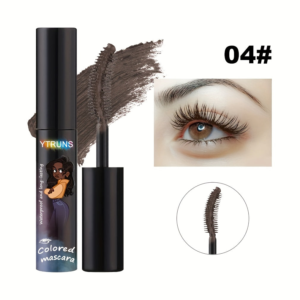 Colored Mascara Waterproof Long-Lasting YT1RUNS Volume Lengthening Curling Lash Formula | 6 Shades White Blue Purple Pink | Plant Squalane | Daily & Party Wear - product image 25