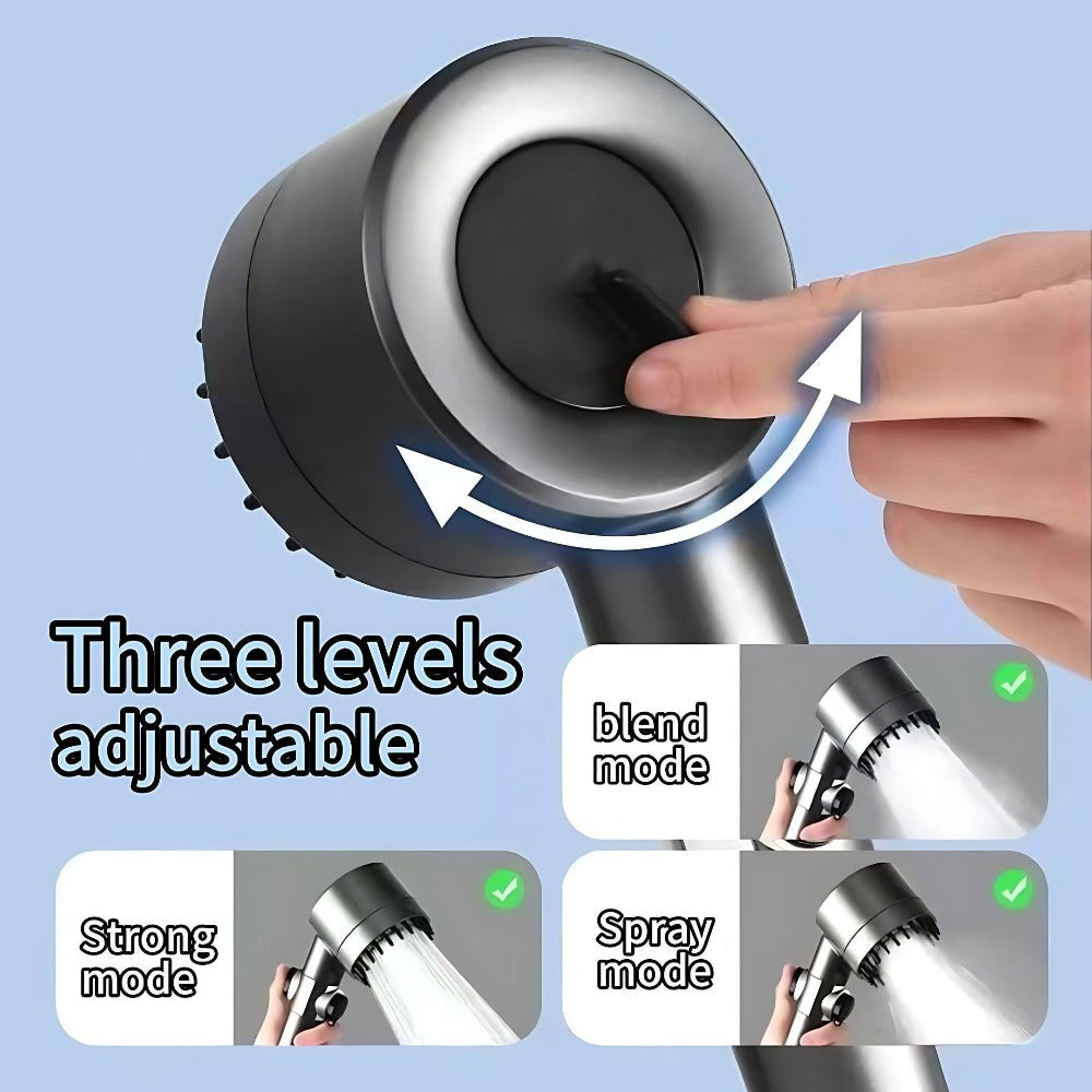 Filtered Handheld Shower Head High Pressure 4 Spray Modes ON/OFF Switch with Hose 5 Filter Elements Pet Shower - product image 14