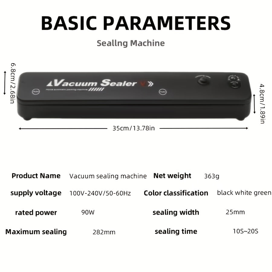 Vacuum Sealing Machine Set, 55 Sealed Bags, for food Preservation and Storage, Suitable For Food Preservation and Storage As Well As Vacuum Low-temperature - product image 7