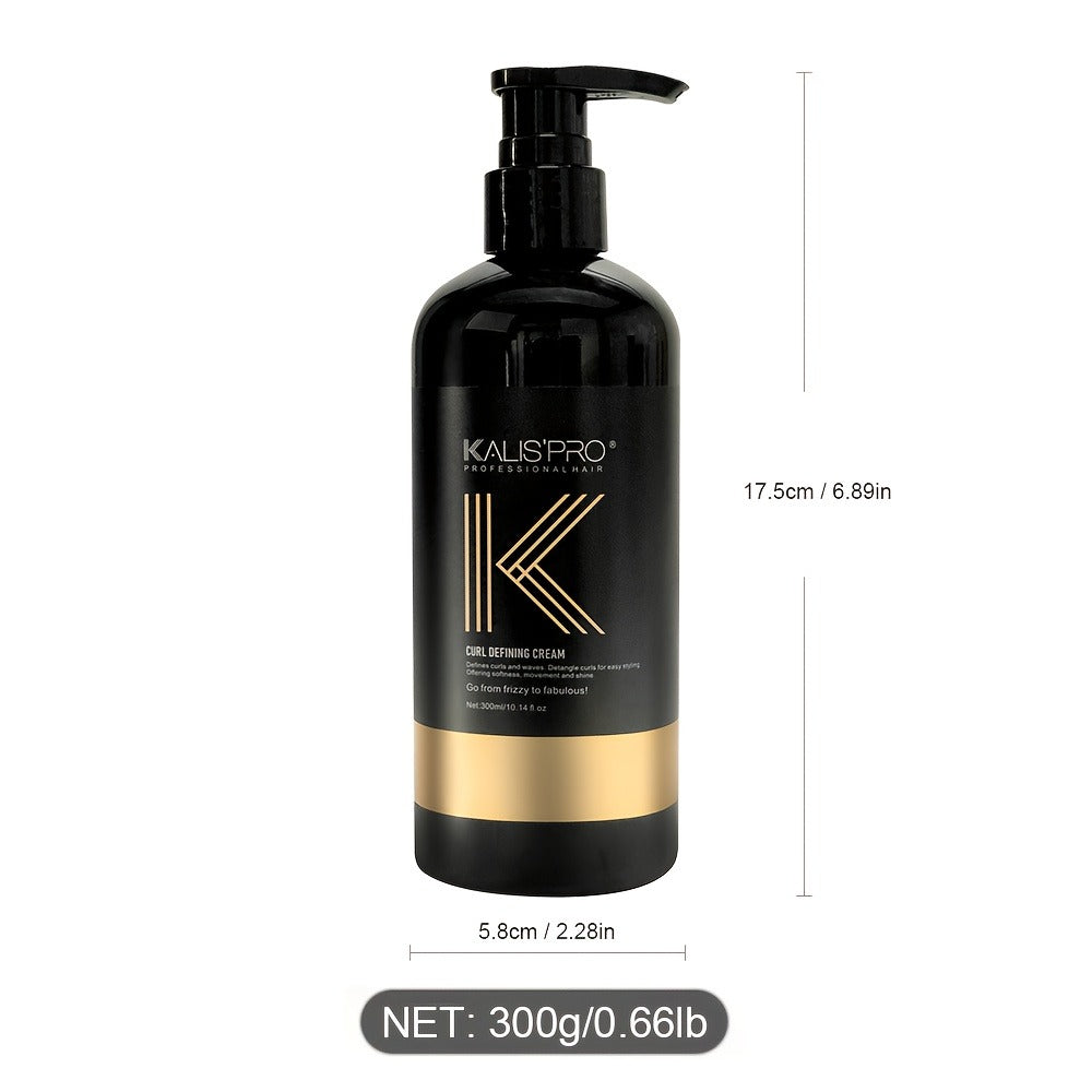 Curl Defining Cream 300ml for Curly Wavy Coily Hair – Frizz Control, Moisturizing, Long-Lasting Hold, Antistatic Scalp-Safe Hair Styling Cream for Women and Men - product image 5
