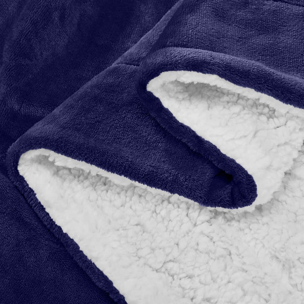 480GSM Sherpa Fleece Blanket – Double-Sided Heavy Warm Throw for Couch, Bed & Travel, Reversible All Season, 13 Colors, 3 Sizes - product image 27