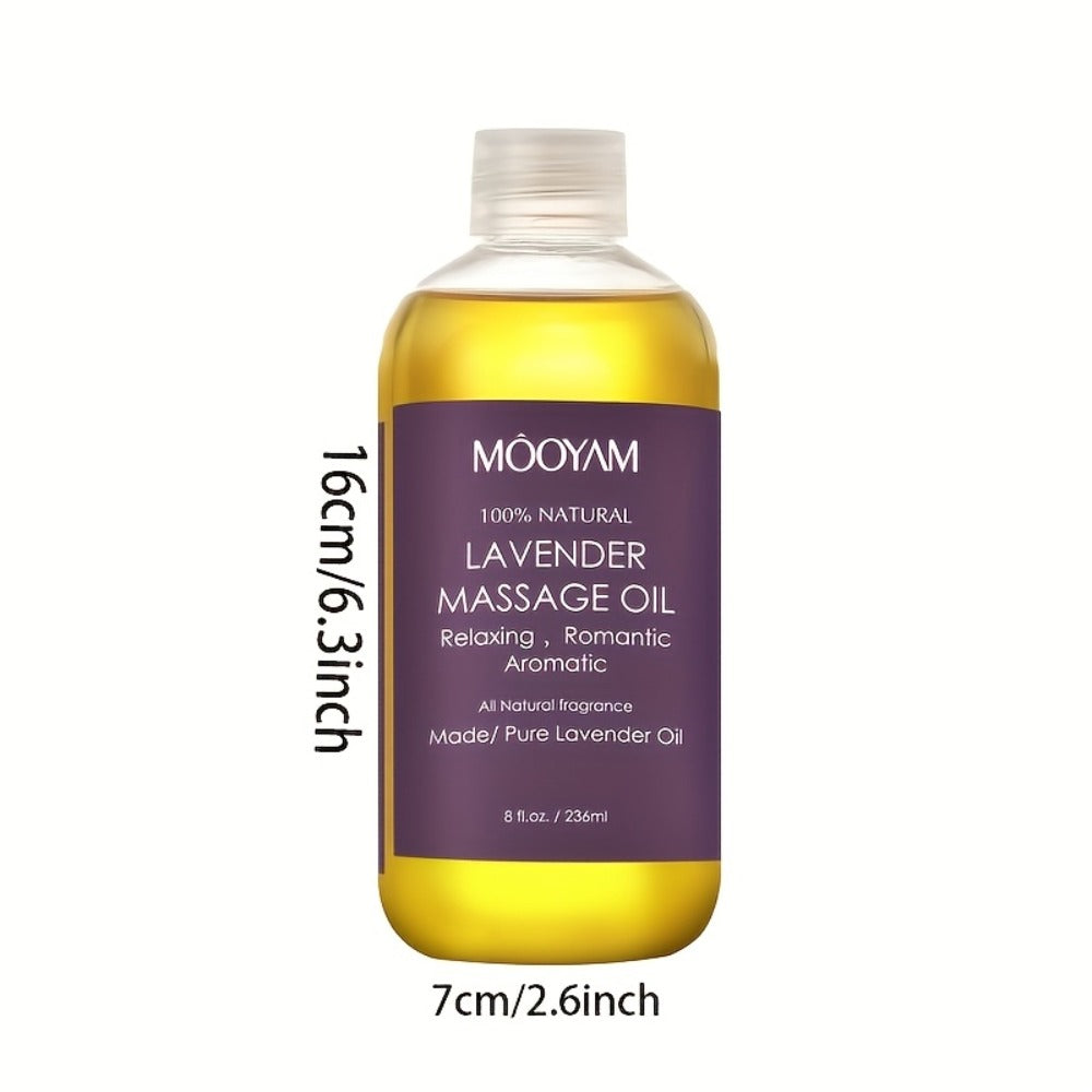 Body Massage Oil with Lavender, Nut Oil & Grapefruit - Deeply Moisturizing Aromatherapy Oil for Dry Skin, Relaxation & Nourishment, Lightweight Non-Greasy Formula for Women & Men - product image 6