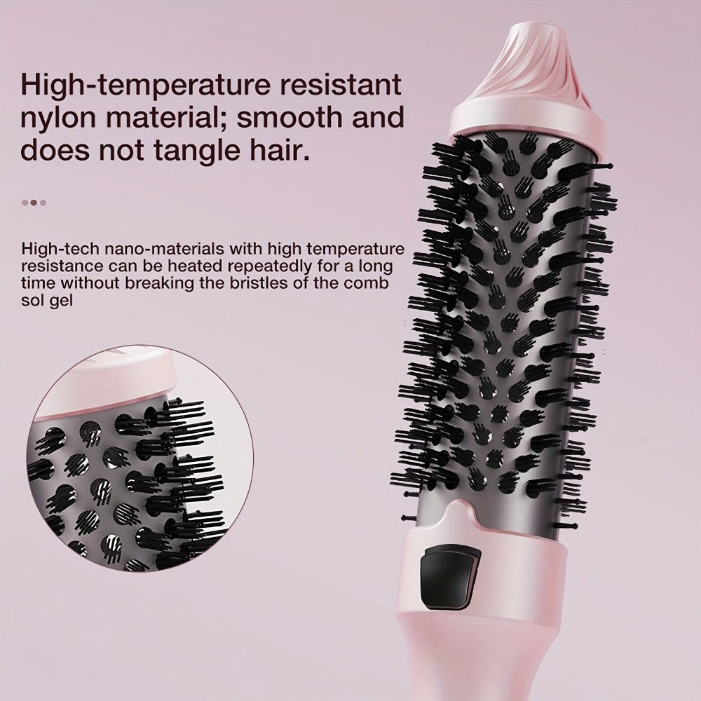 2-in-1 Hot Air Brush Straightener & Curler with Negative Ion Technology – Frizz-Free Blowout Brush with Adjustable Temp Control, Lightweight Travel Hair Styling Tool for All Hair T - product image 8