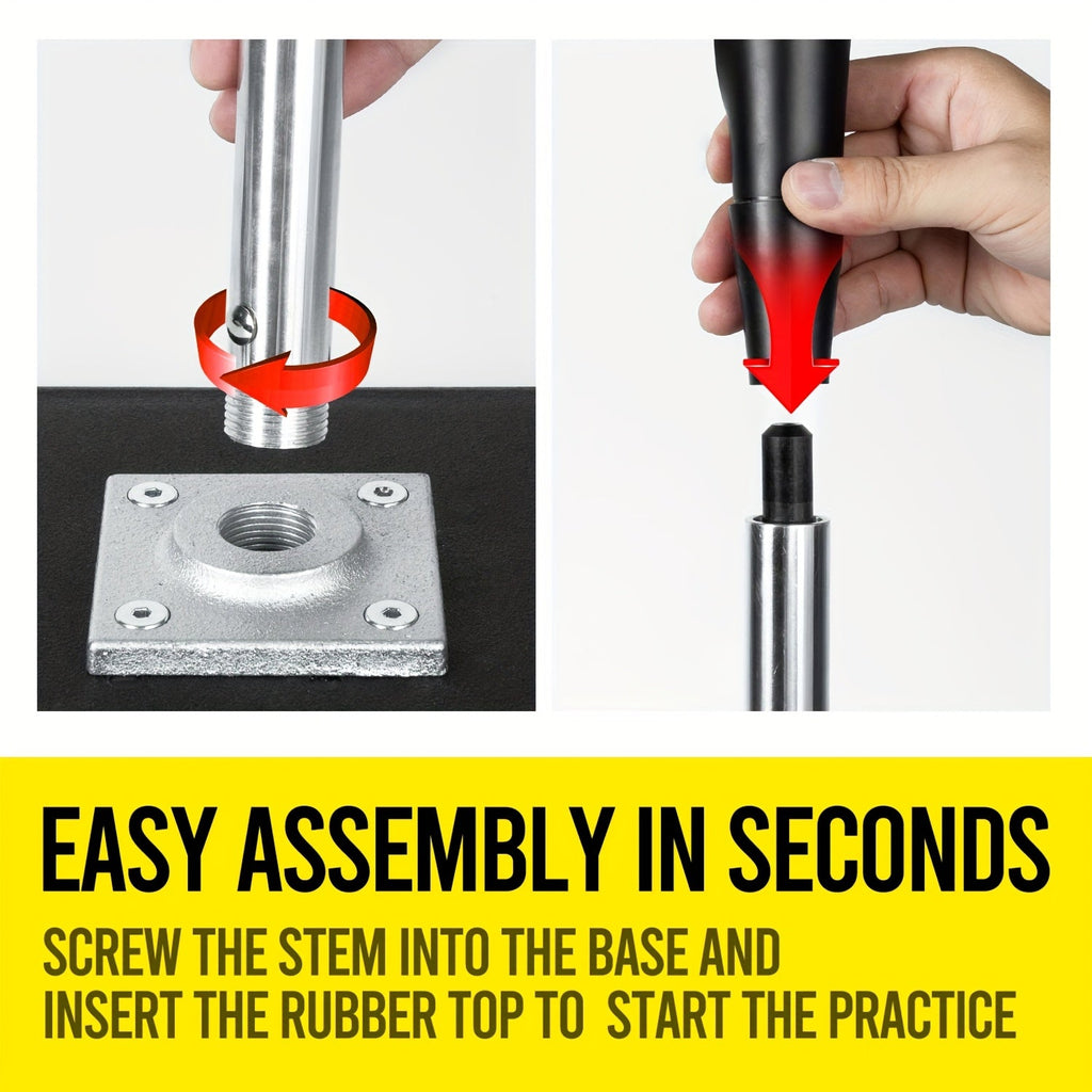 Baseball & Softball Batting Tee | Adjustable Height 25"-37", Heavy-Duty Rubber Top, Non-Slip Base, Indoor Outdoor Practice - product image 2