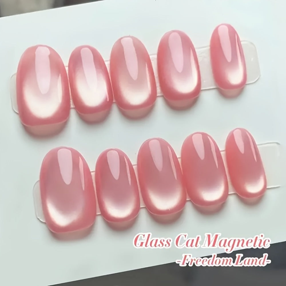 Pink Holographic Rainbow Cat Eye Gel Nail Polish 0.51oz Magnetic Color Shifting Effect - Soak-Off LED UV Long Lasting Chip-Resistant Salon Quality Nail Art Design for Women DIY Hom - product image 5