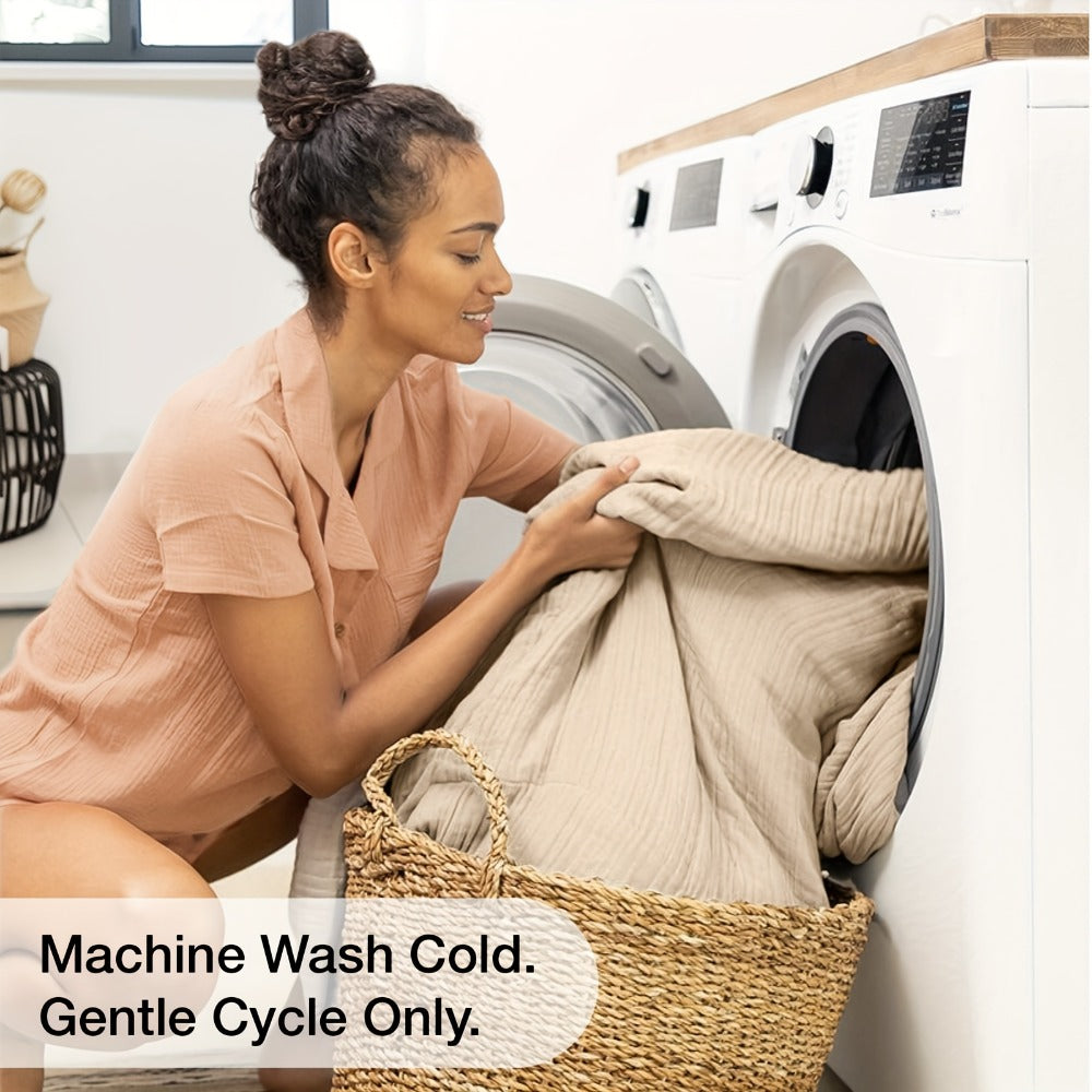 Muslin Blanket 100% Cotton 6-Layer – Breathable Soft Gauze Throw for Couch & Bed, All Season, Machine Washable, 13 Colors, 5 Sizes - product image 16