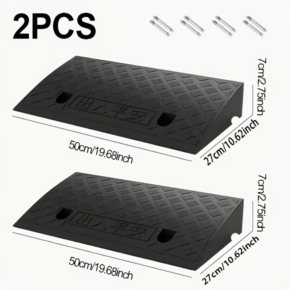 Curb Ramp Heavy Duty Plastic 3000 lb Portable Lightweight for Car SUV Motorcycle Bike Wheelchair Scooter Driveway Sidewalk Loading Dock Garage Outdoor Use Mobility Aid Ramp 2/4 Pac - product image 2
