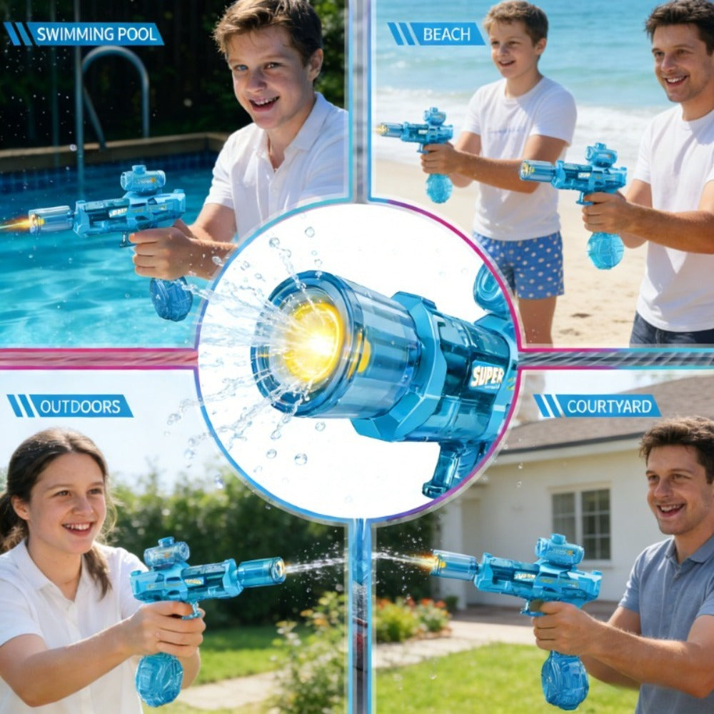 Kids Electric Water Gun with Large Capacity | Automatic Squirt Blaster for Boys & Girls, Outdoor Summer Toy for Swimming Pool Beach Lawn Backyard, Fun Birthday - product image 11
