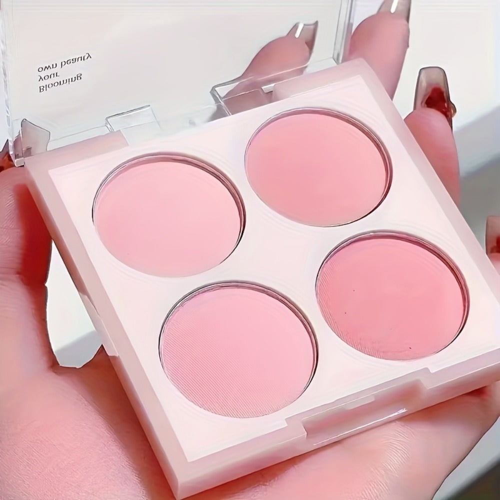 Blush Palette with Brushes Set 4-in-1 — Low Saturation Matte Powder Soft Gradient Finish, Buildable Coverage for Cheeks & Eyes, All Skin Tones, Natural Everyday Makeup Look - product image 7