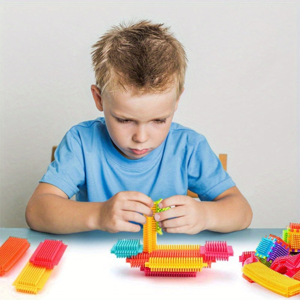 Soft Interlocking Brush Building Set, Sensory STEM Learning Toy for Kids Ages 2 3 4 5, Creative Open-Ended Educational Gift for Boys & Girls, Birthday - product image 8