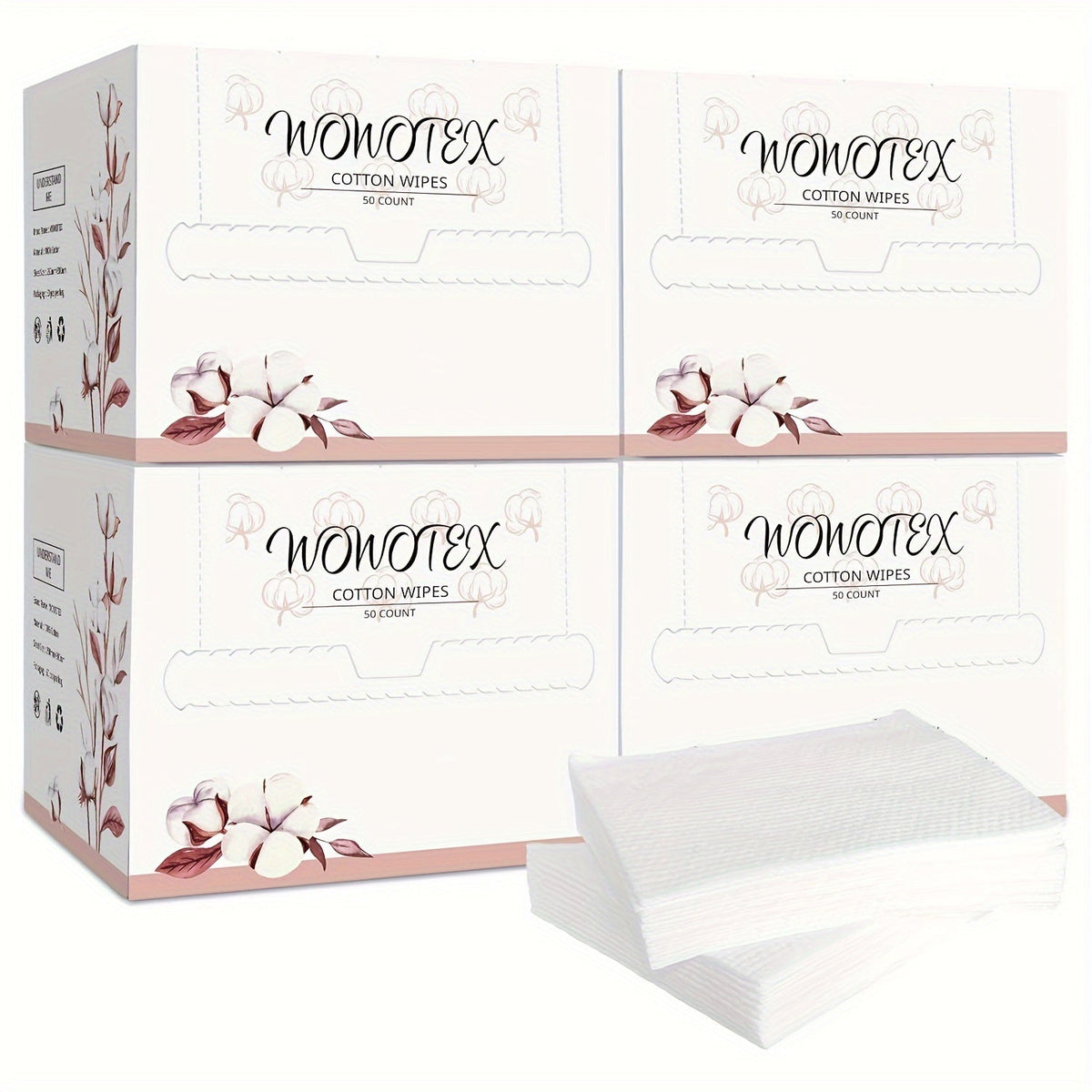 Disposable Cotton Face Towels 100% Pure Extra Thick Soft 10x12 Inch One Time Use Cleansing Towel for Sensitive Skin Baby Care Face Drying 50 100 200 Count - product image 7