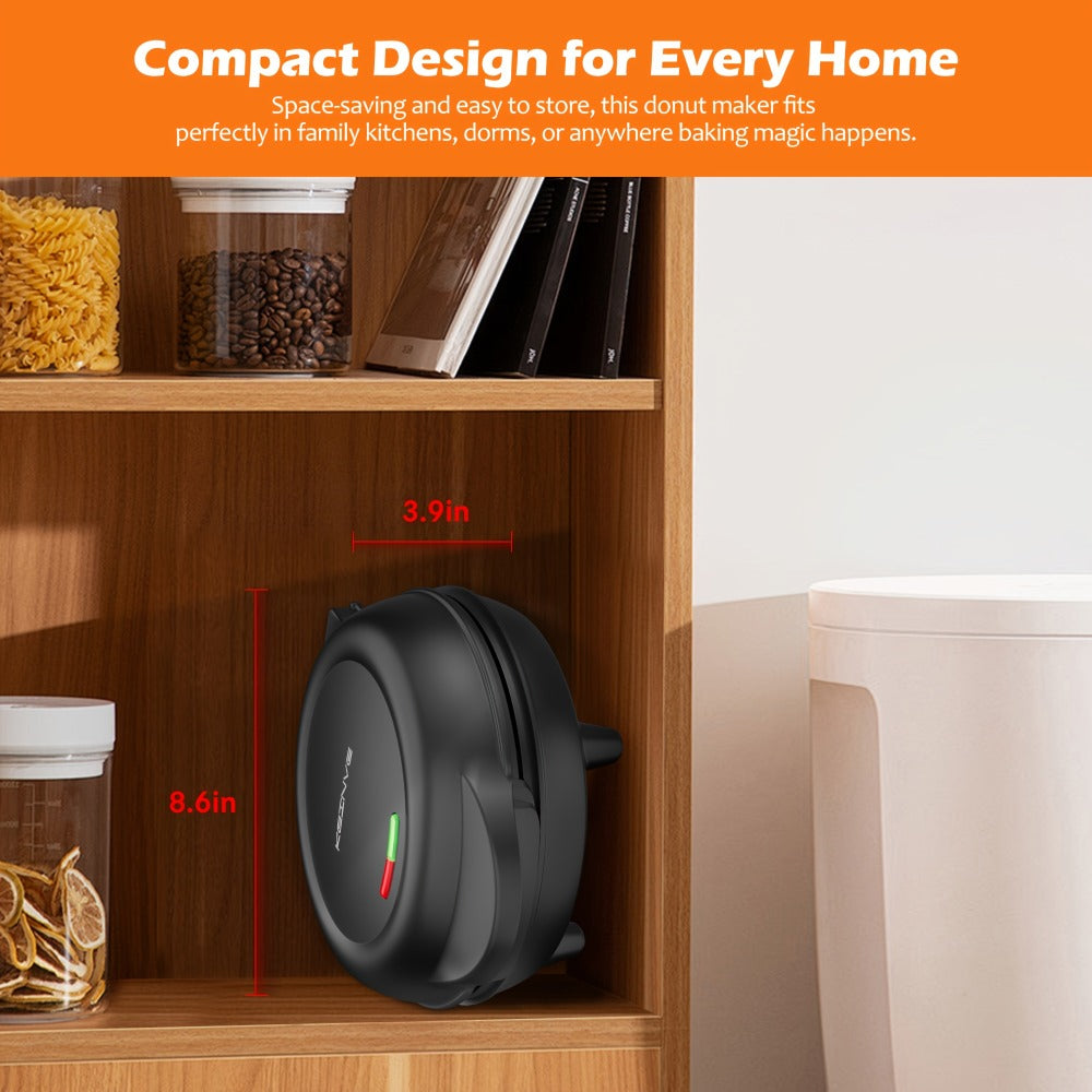 Mini Donut Maker Machine 7 Slots - Non-Stick Electric Donut Maker for Kids, Quick Breakfast Snack Dessert Baking, Makes 7 Mini Donuts - product image 5