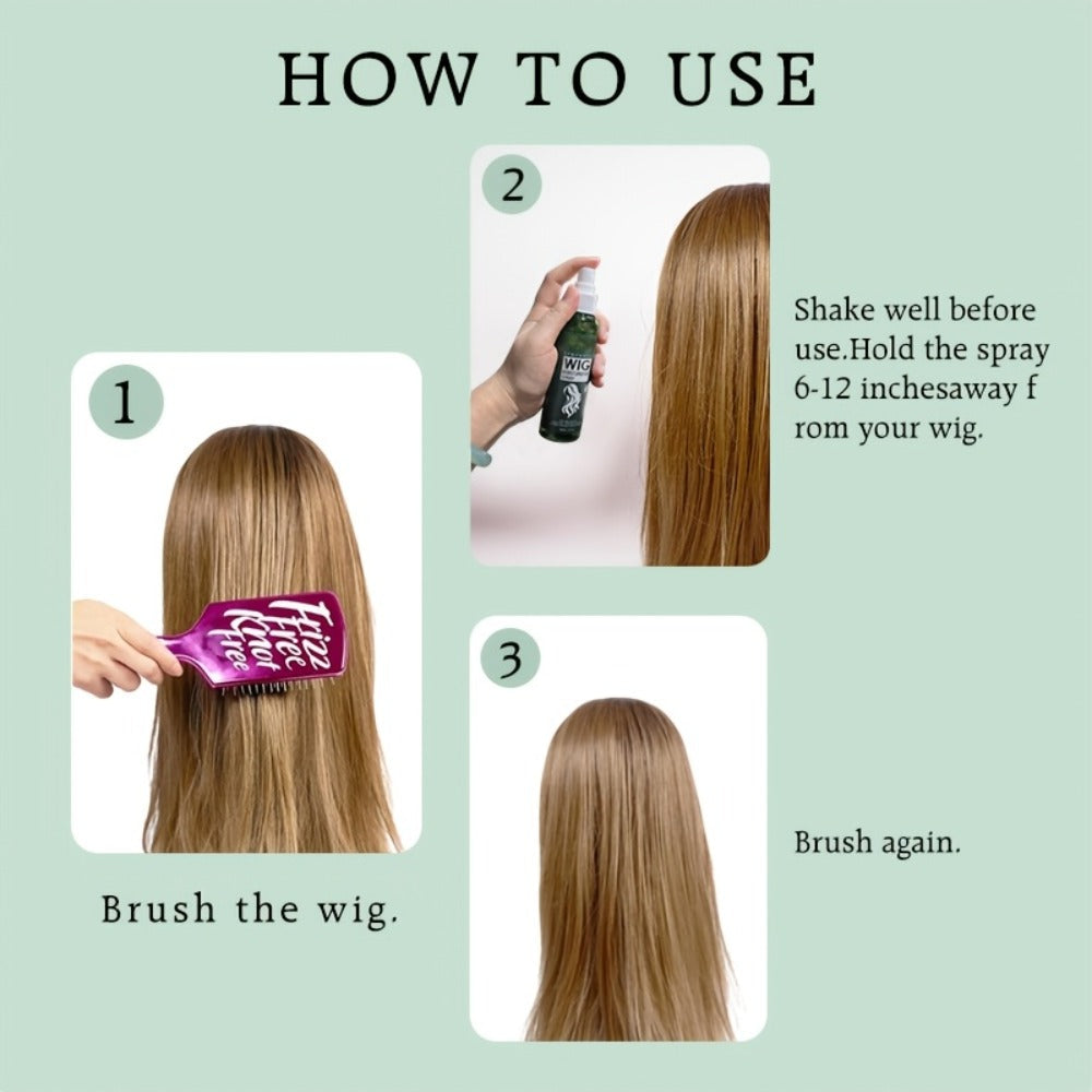 Synthetic Wig Refresher Spray Leave-In Conditioner — Revitalizes & Detangles Wigs & Hairpieces, Cleanses Between Washes, Extends Wig Lifespan, Soft Fresh Scent, Daily No-Rinse Wig  - product image 2