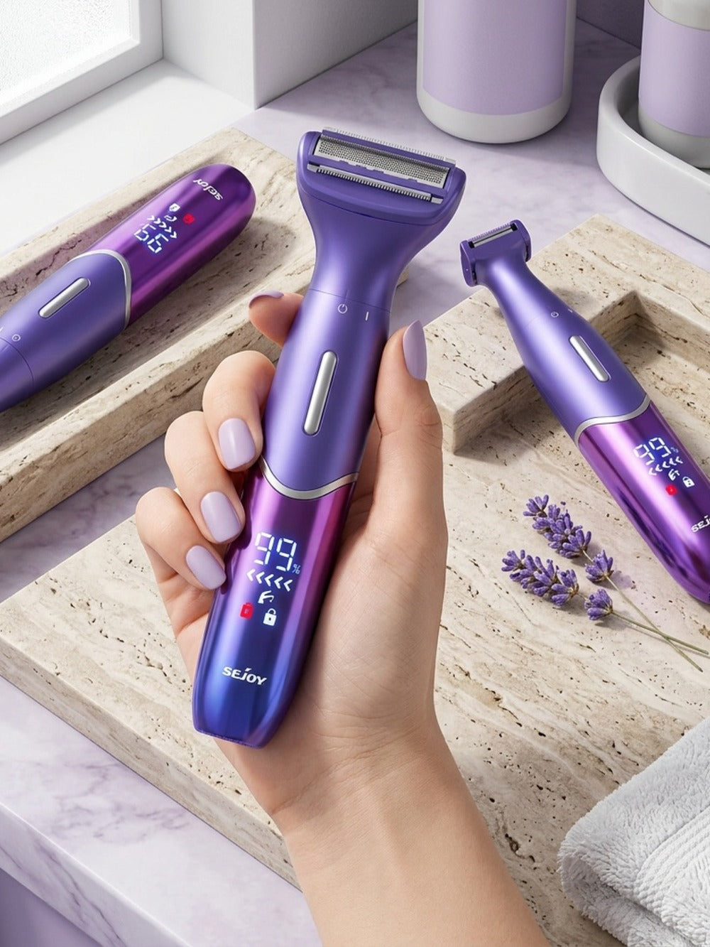 Bikini Trimmer Electric Razor for Women & Men 6-in-1 Hair Remover Kit Face Eyebrow Nose Arms Legs Pubic Wet Dry Painless Shaver Grooming Set - product image 7