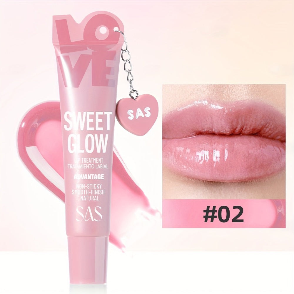 Heart Pendant Lip Gloss 6 Shades Mirror Shine High Gloss — Long-Lasting Fade-Resistant Non-Tacky Formula, Wearable Charm Accessory, Vibrant Colors for All Skin Tones Women Lip Make - product image 5