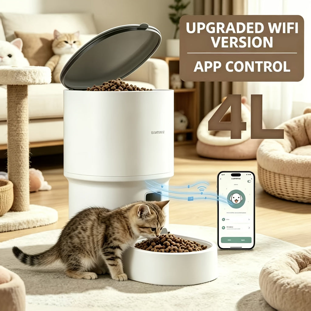 WiFi Remote Control, Detachable & Washable, Large Capacity Smart Food Dispenser for Cats & Dogs, 3 Models Available – Automatic Pet Feeder - product image 3
