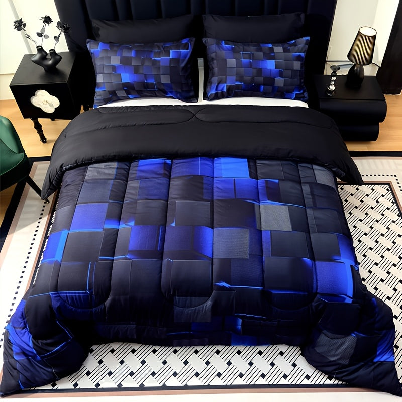 3 pcs Solid Color Diamond Quilted Large and King Size Bedding, Soft, Comfortable, and Fluffy, with Microfiber Filling and Lightweight, Breathable Fabric, Easy - product image 13