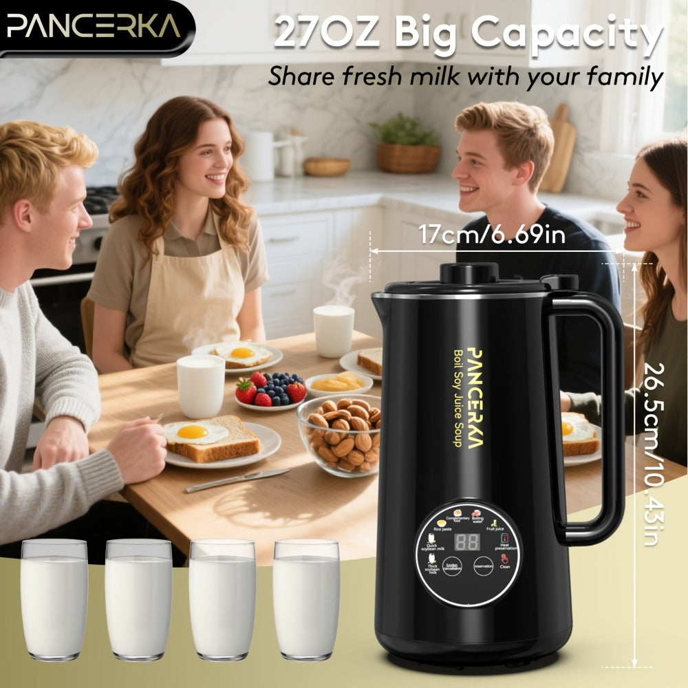 Soy Milk Maker Automatic Nut Milk Machine 27oz - One-Touch Operation, Multi-Functional for Almond, Oat, Soy, Coconut & Plant-Based Dairy-Free Beverages, Easy to Clean, High Capacit - product image 3