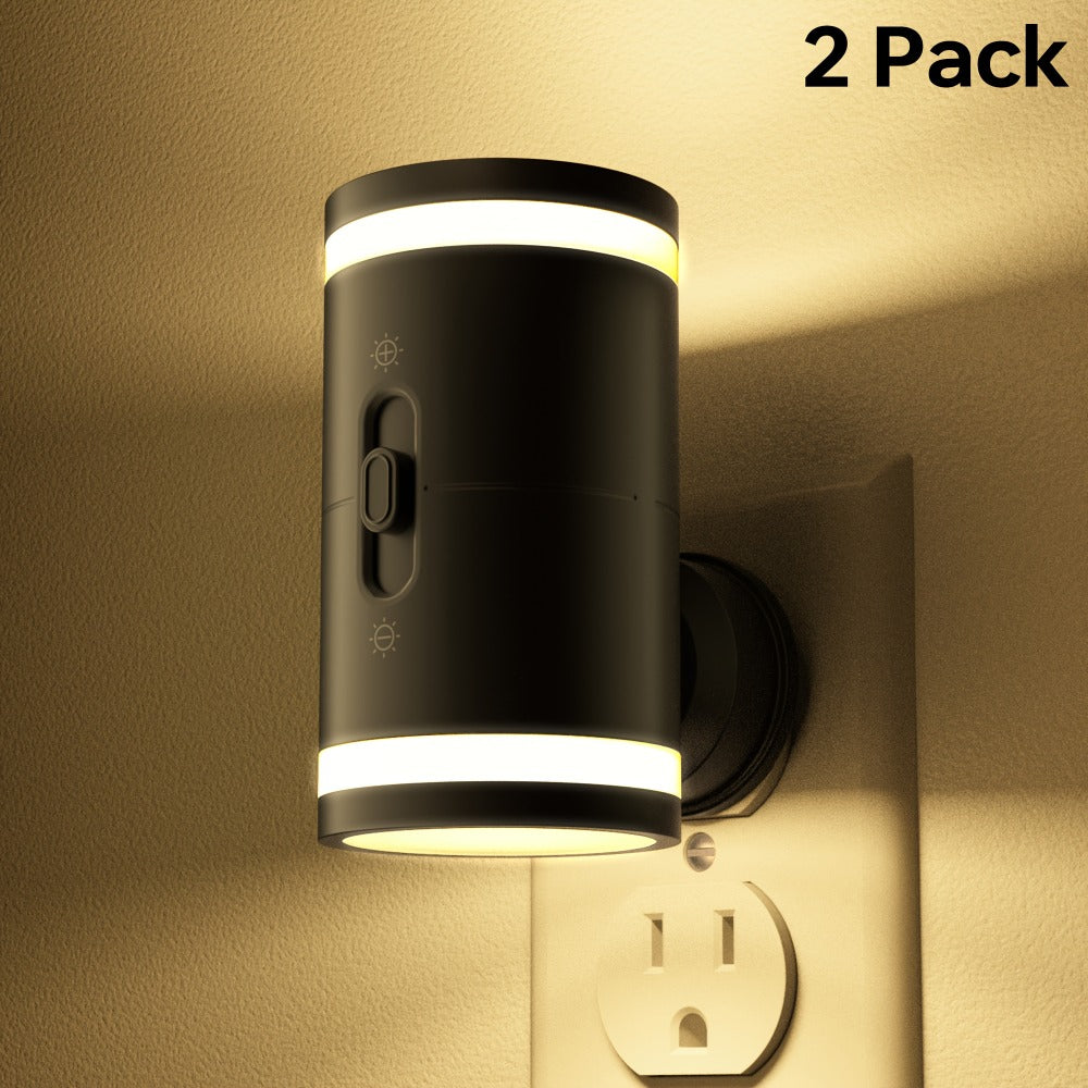 LED Night Light Plug In Dusk to Dawn Sensor – 5-120LM Adjustable Brightness, 3 Color Temperatures, Modern Plug-In Night Lights for Hallway, Bedroom, Staircase, Bathroom & Toddler R - product image