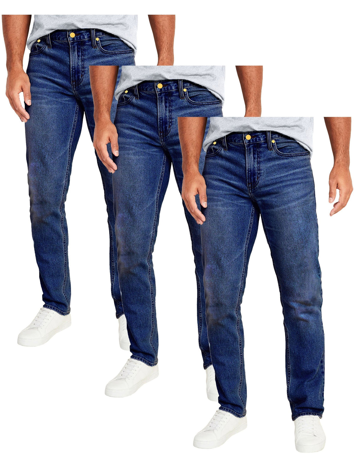3-Pack Men's Flex Stretch Slim Straight Jeans - product image 4