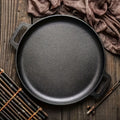 3 pcs Cast Iron Pan, Pre Seasoned, Multifunctional, Non-Stick, for Pizza Lovers, for Home Kitchens, Outdoor Cooking, Durable, Even-Heating, Versatile - product image 3