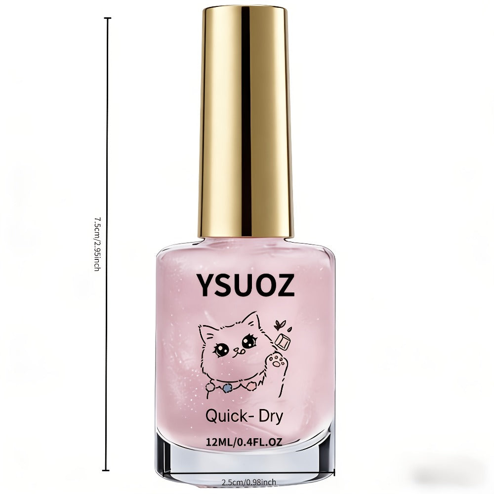 Nail Strengthening Oil with Pearl Effect Quick Dry No UV Lamp Needed - Mother of Pearl Nail Hardener Brightens Weak Soft Brittle Nails, Air Dry Formula for Women Home & Travel Use - product image 4