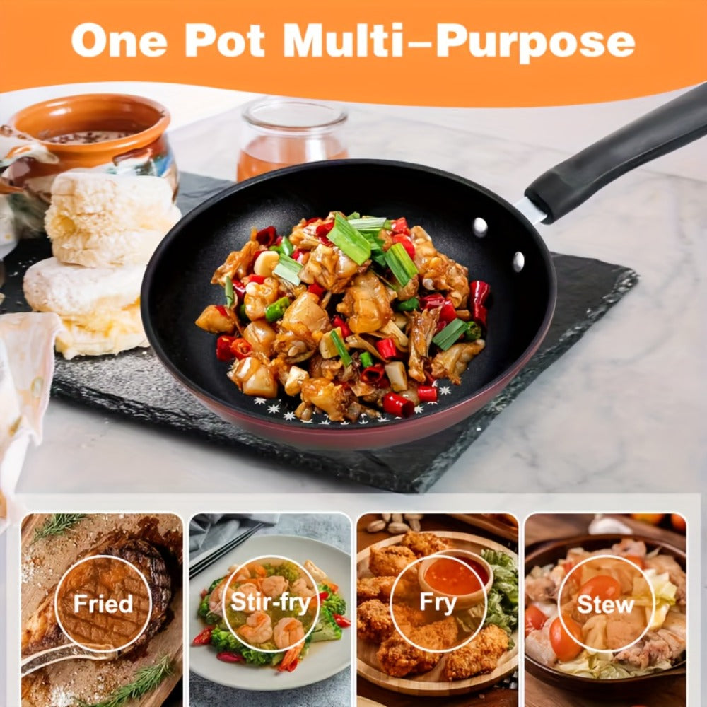 Non-Stick Cookware Set Pots and Pans 10 & 12 Piece – Heat-Resistant Frying Pan, Saucepan & Stewpot | Honeycomb Coating Stainless Steel Kitchen Cooking Set for All Stoves | Stylish  - product image 14