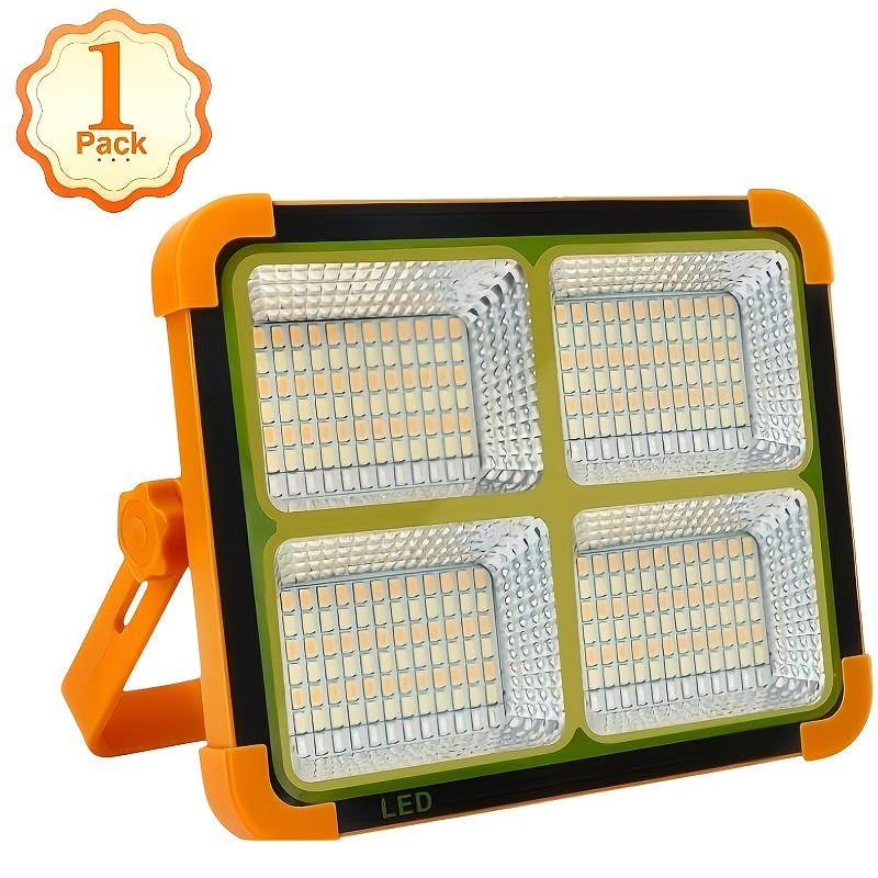 2000 Lumen Rechargeable Camping Light, Adjustable Brightness, Solar & USB-C Dual Charging, Waterproof Portable Hanging Lamp for Camping, Hiking, Garage & Emergency, 10 Pack – Solar LED Work Light with Magnetic Hook