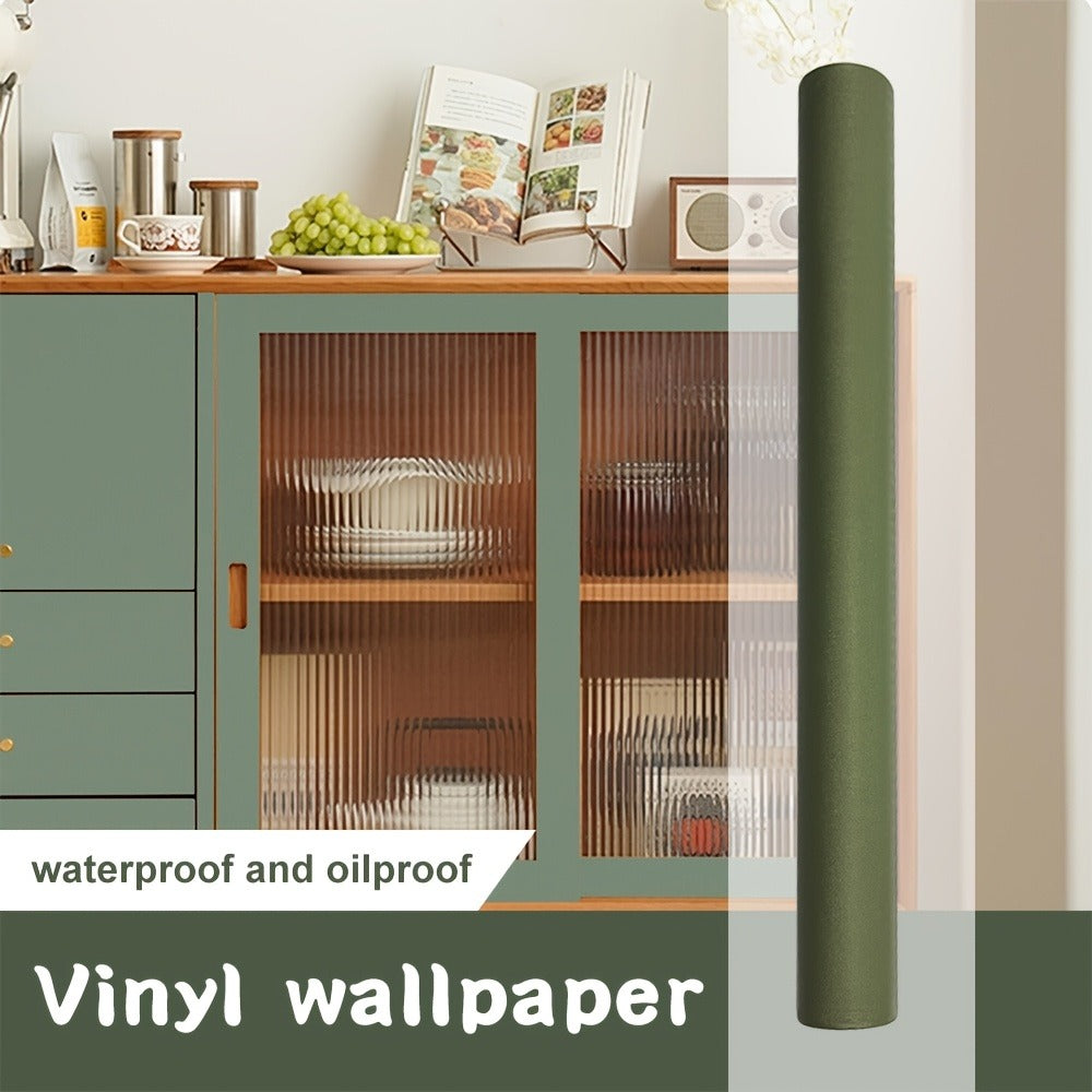 Peel and Stick Wallpaper Textured Matcha Green | Self-Adhesive Contact Paper 23.62"x118.1" Roll | Removable Wall Covering for Kitchen Bathroom Living Room Bedroom Decor - product image 9