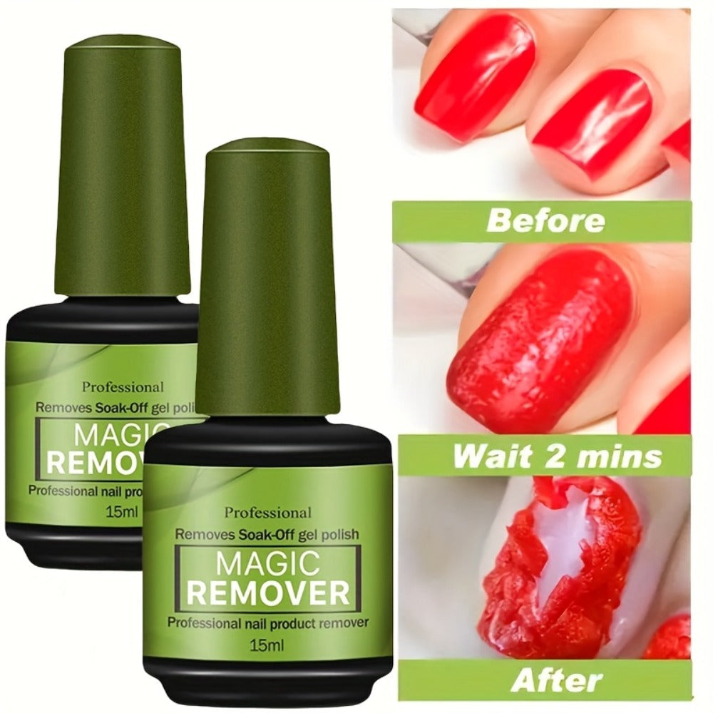 Gel Nail Polish Remover 3pcs Set – Soak Off Gel Nails, Nail Glue & Acrylic Nails in 2-3 Minutes | Fast Gentle Formula for Home DIY & Salon Use | Nail Care Kit for Women & Men - product image 6