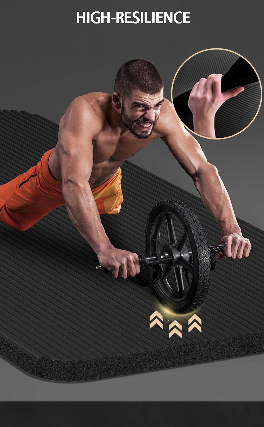 Extra Long 79 x 35 Inch Non-Slip Exercise Mat for Men, High-Density Cushioning for Pilates, Fitness, Stretching & Home Gym Workouts – Extra Thick Yoga Mat 20mm - product image 15