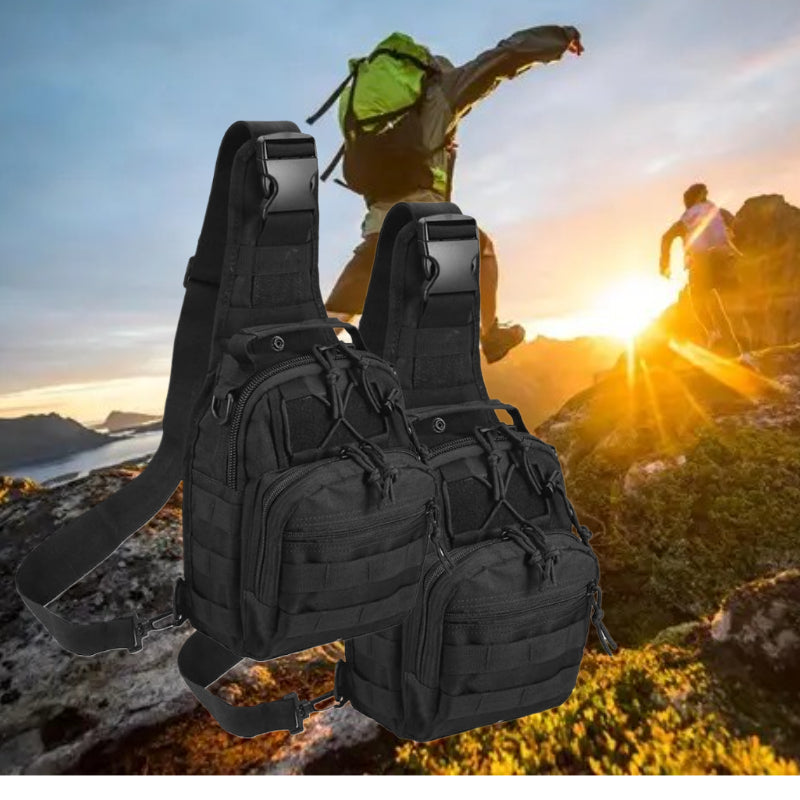 Collapsible Crossbody Chest Bag for Men & Women, Large Capacity, Multi-Functional Shoulder Pack for Hiking, Travel, Fishing & Daily Commute | Tactical Sling Backpack