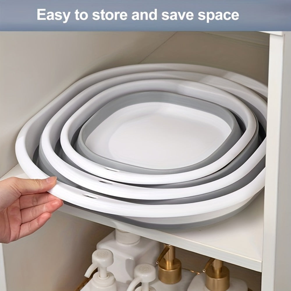 Collapsible Basin Set 3pcs – Foldable Wash Basin, Portable Dish Tub & Laundry Basket for Kitchen, Camping, Hiking & Home Storage (Large, Medium, Small) - product image 3