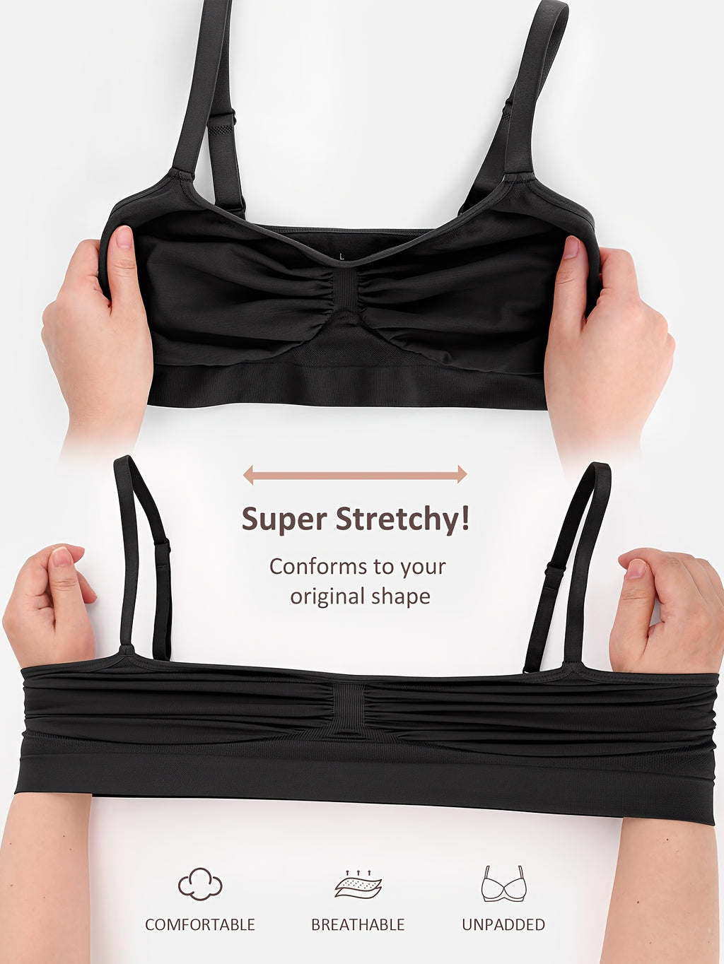 Women's Push-Up Seamless Bra with Breathable Design and Back Control - product image 4